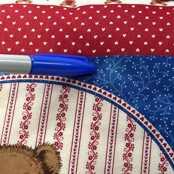 Vintage Cranston Very Important Bears (V.I.B) Family Throw Pillow W/ Ruffles - Picture 5 of 5